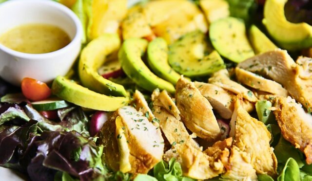 Grilled Sweet Chili Chicken and Mango Salad