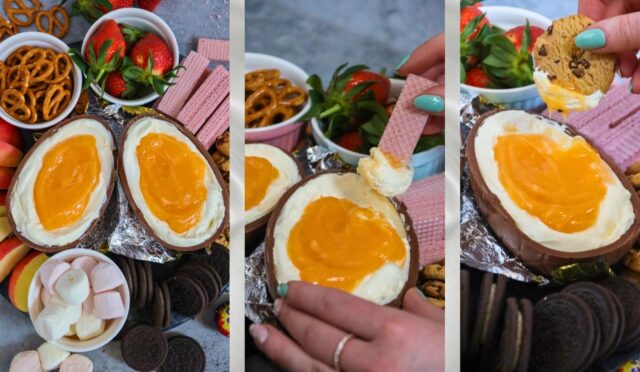 ‘Creme Egg’ Cheesecake Dip!