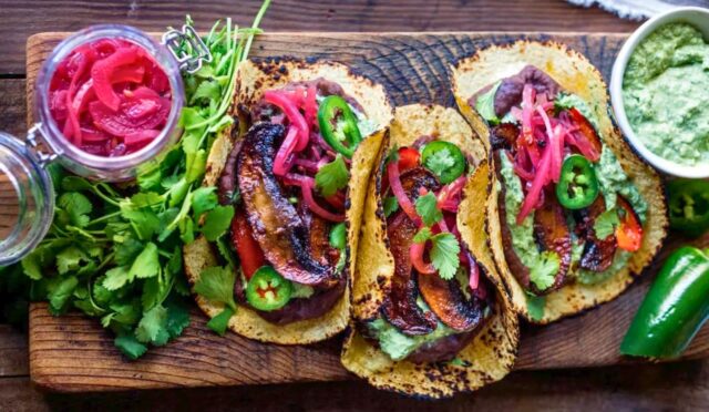 Chipotle Portobello Mushroom Tacos (Vegan!)