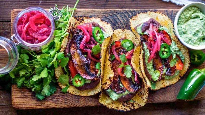 Chipotle Portobello Mushroom Tacos (Vegan!)